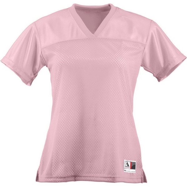 Blank football tee for ladies' made of 100% polyester with a... from ASI 37461 Augusta Sportswear