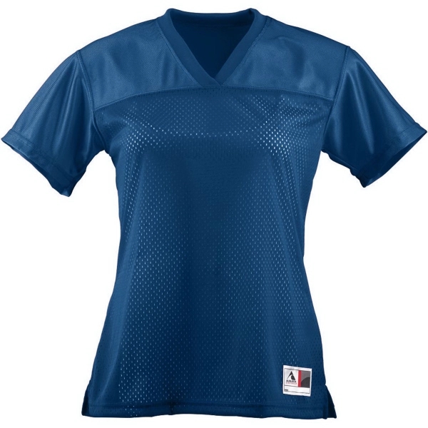 Blank football tee for ladies' made of 100% polyester with a... from ASI 37461 Augusta Sportswear