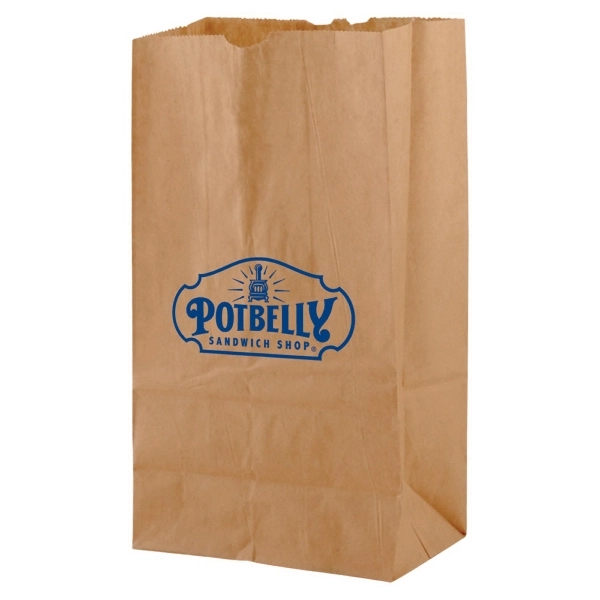 Made from natural kraft paper, these bags feature a self opening... from ASI 75731 PWS / Pacific Western Sales/Cater Line