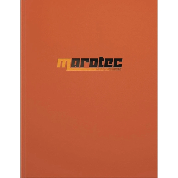 8.5" x 11" note book with flexible wraparound cover, foil or... from ASI 91340 Journalbooks/Timeplanner Calendars