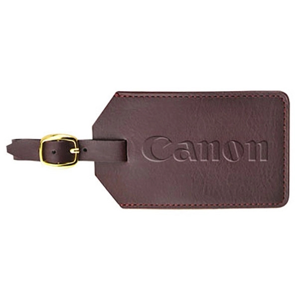 Luggage tag with detailed stitching and gold plated buckle that includes... from ASI 90075 ZZ DROPPED - Sunscope / Affinity®