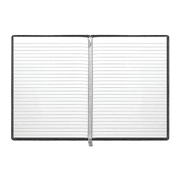 Leather-bound writing journal with 180 pages of 8" x 5" lined... from ASI 90075 ZZ DROPPED - Sunscope / Affinity®