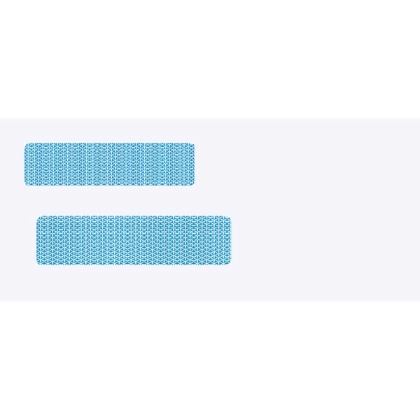 Gummed double window envelope. Blank.... from ASI 52493 Ennis Inc