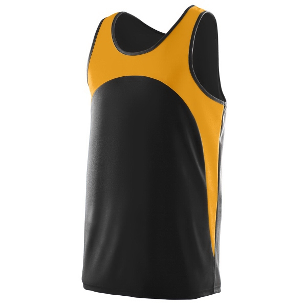 100% polyester wicking knit track jersey with a contrast color front... from ASI 37461 Augusta Sportswear