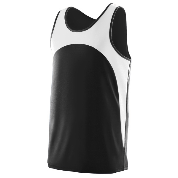 100% polyester wicking knit track jersey with a contrast color front... from ASI 37461 Augusta Sportswear