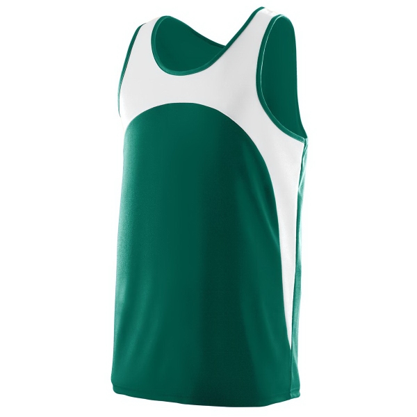 100% polyester wicking knit track jersey with a contrast color front... from ASI 37461 Augusta Sportswear
