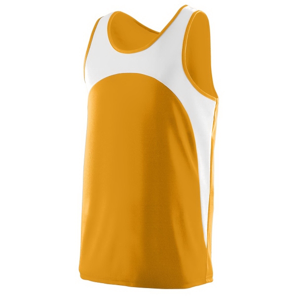 100% polyester wicking knit track jersey with a contrast color front... from ASI 37461 Augusta Sportswear