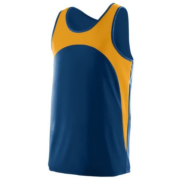 100% polyester wicking knit track jersey with a contrast color front... from ASI 37461 Augusta Sportswear