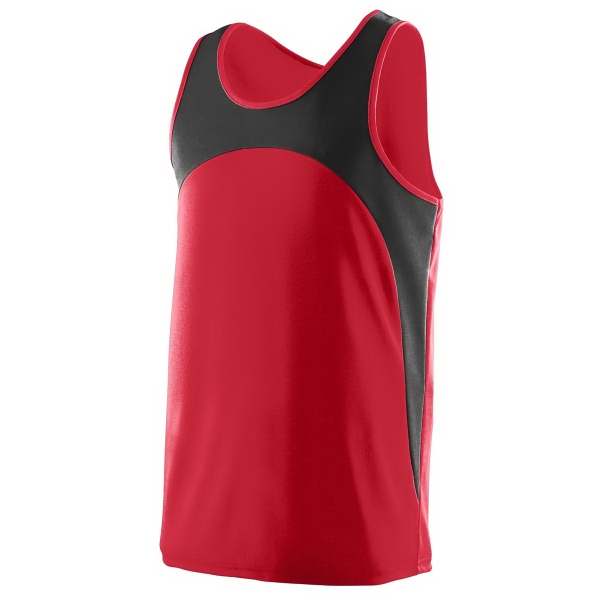 100% polyester wicking knit track jersey with a contrast color front... from ASI 37461 Augusta Sportswear