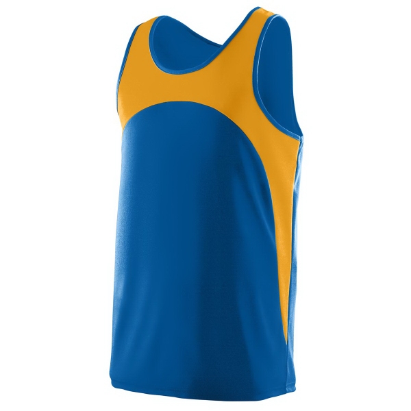 100% polyester wicking knit track jersey with a contrast color front... from ASI 37461 Augusta Sportswear