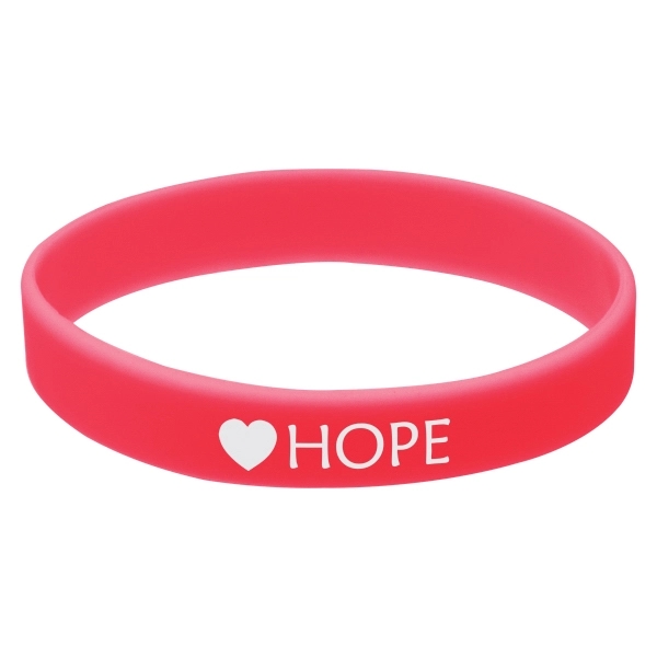 Silicone wristbands with pad printed graphics; offered in a variety of... from ASI 62190 Illini