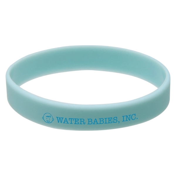 Silicone wristbands with pad printed graphics; offered in a variety of... from ASI 62190 Illini