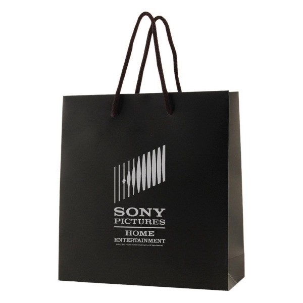 Made from 180 GSM matte laminated paper, these shopping totes feature... from ASI 75731 PWS / Pacific Western Sales/Cater Line