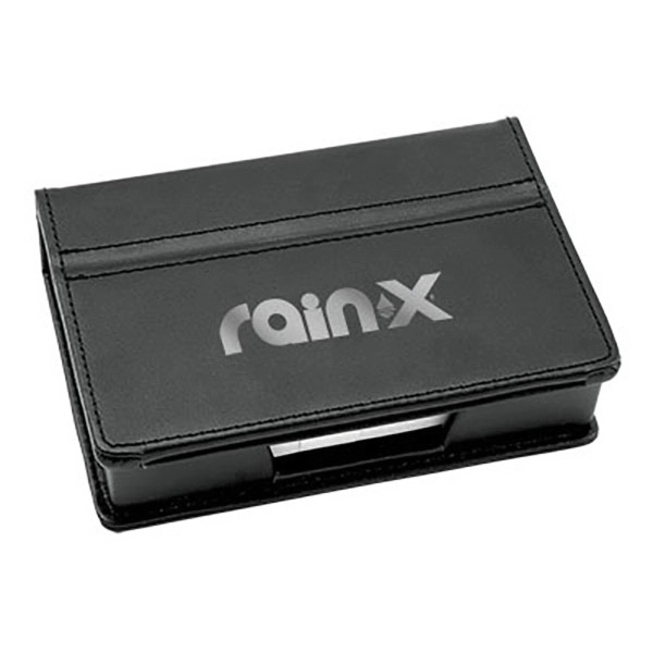 Leather memo box with photo easel; includes 150 sheets of 3"... from ASI 90075 ZZ DROPPED - Sunscope / Affinity®