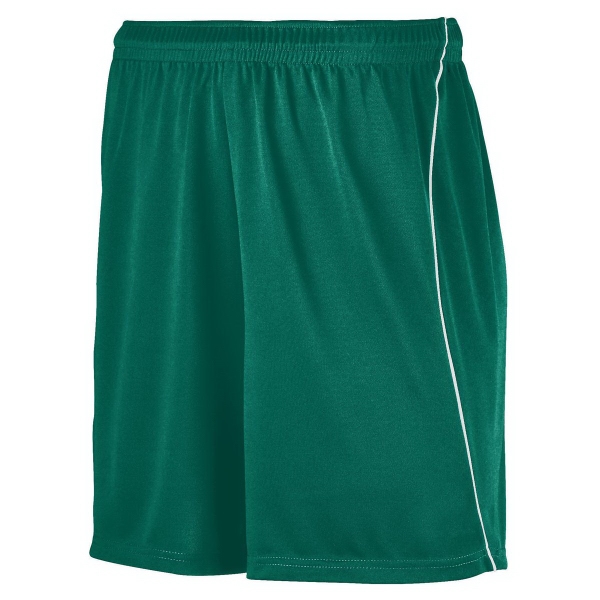 Youth soccer shorts with piping made from 100% polyester wicking knit... from ASI 37461 Augusta Sportswear