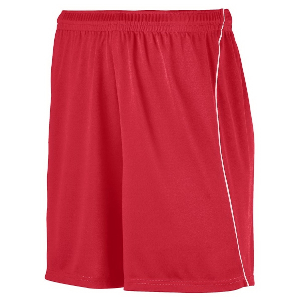 Youth soccer shorts with piping made from 100% polyester wicking knit... from ASI 37461 Augusta Sportswear