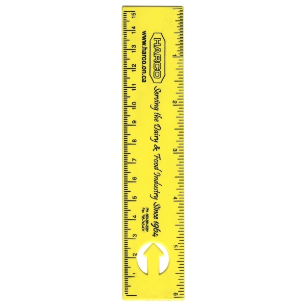 6" x 1.25" plastic bookmark and ruler with standard and metric... from ASI 59683 Harco Enterprises LTD / Harco Enterprises