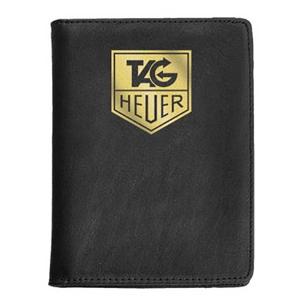 Full grain Vacqueta leather passport wallet with outside file pocket, 5... from ASI 90075 ZZ DROPPED - Sunscope / Affinity®