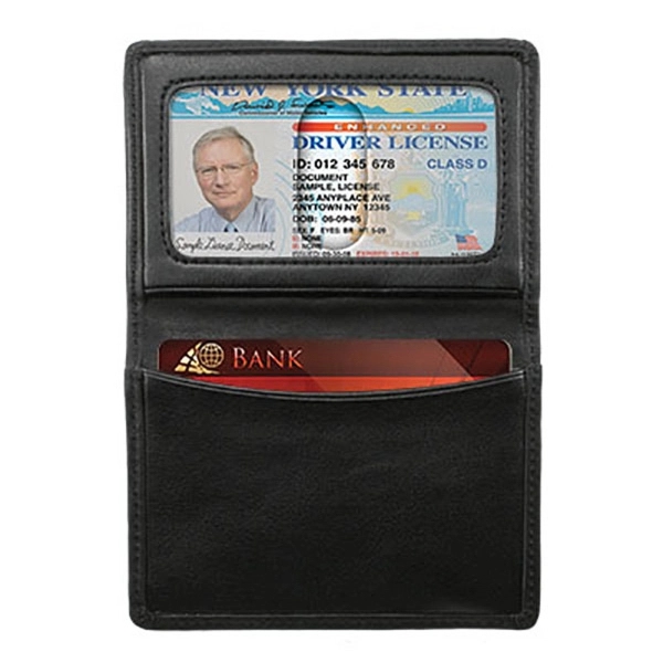 Leather business card case with various extra slots for storing credit... from ASI 90075 ZZ DROPPED - Sunscope / Affinity®