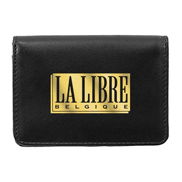 Deluxe business card wallet with 50-card capacity and a fully gusseted... from ASI 90075 ZZ DROPPED - Sunscope / Affinity®