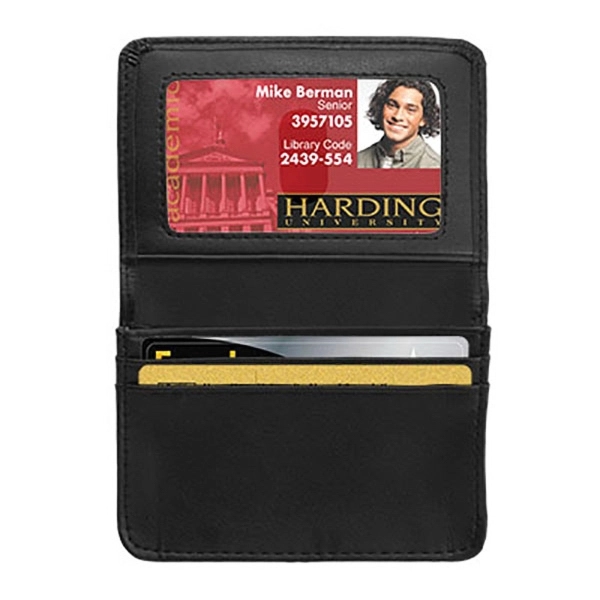 Deluxe business card wallet with 50-card capacity and a fully gusseted... from ASI 90075 ZZ DROPPED - Sunscope / Affinity®