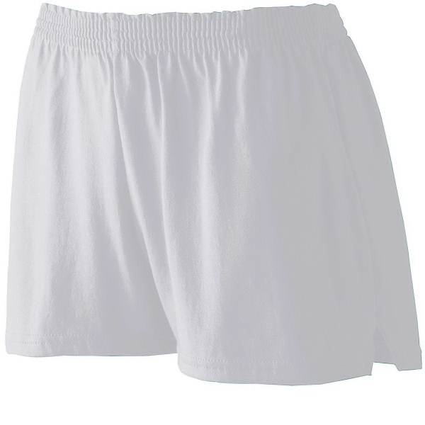 Girls shorts made from polyester and cotton jersey knit.... from ASI 37461 Augusta Sportswear