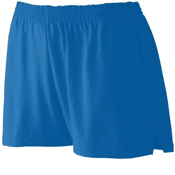 Girls shorts made from polyester and cotton jersey knit.... from ASI 37461 Augusta Sportswear