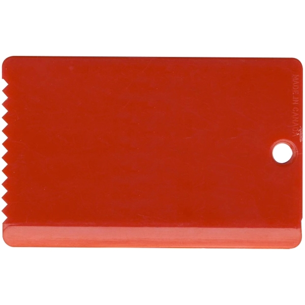 3 3/8" x 2 1/8" credit card-shaped plastic ice scraper with... from ASI 59683 Harco Enterprises LTD / Harco Enterprises