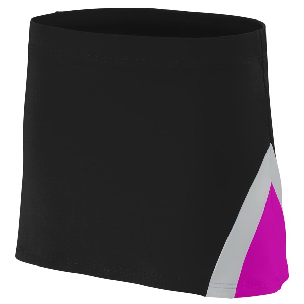 Ladies polyester/spandex knit low rise cheer skirt that's sold blank... from ASI 37461 Augusta Sportswear