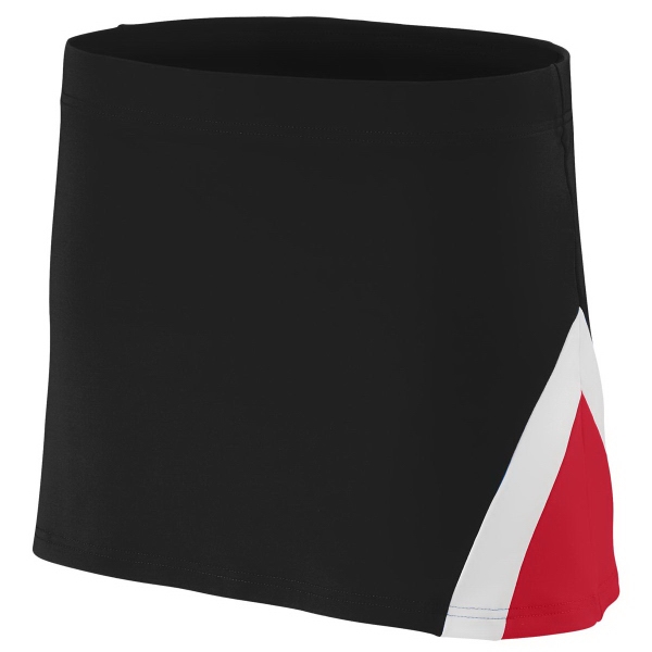 Ladies polyester/spandex knit low rise cheer skirt that's sold blank... from ASI 37461 Augusta Sportswear