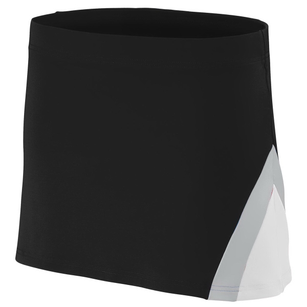 Ladies polyester/spandex knit low rise cheer skirt that's sold blank... from ASI 37461 Augusta Sportswear