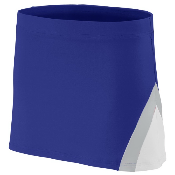Ladies polyester/spandex knit low rise cheer skirt that's sold blank... from ASI 37461 Augusta Sportswear