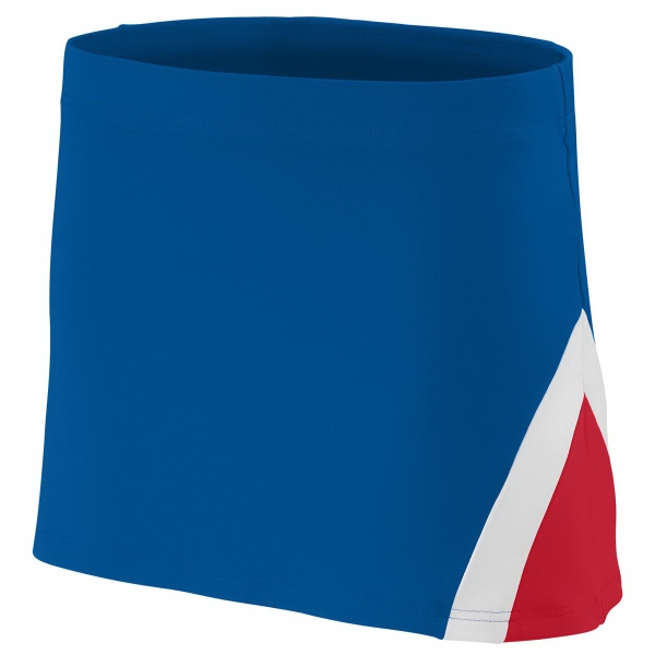 Ladies polyester/spandex knit low rise cheer skirt that's sold blank... from ASI 37461 Augusta Sportswear