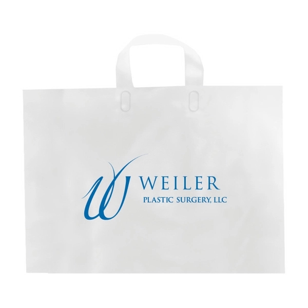 2.25 mil. high density frosted plastic bags with fused soft loop... from ASI 75731 PWS / Pacific Western Sales/Cater Line