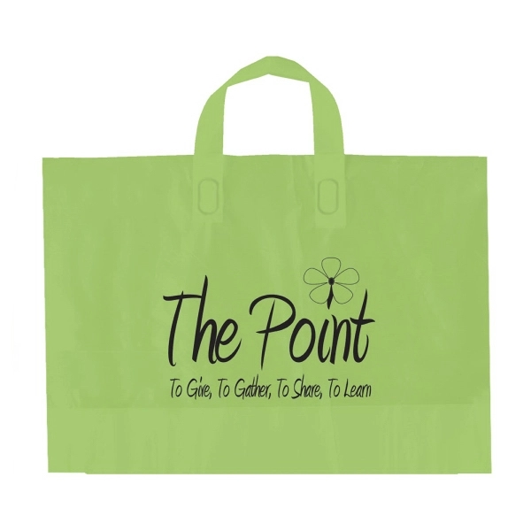 2.25 mil. high density frosted plastic bags with fused soft loop... from ASI 75731 PWS / Pacific Western Sales/Cater Line