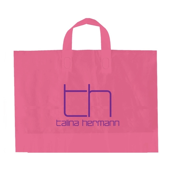 2.25 mil. high density frosted plastic bags with fused soft loop... from ASI 75731 PWS / Pacific Western Sales/Cater Line