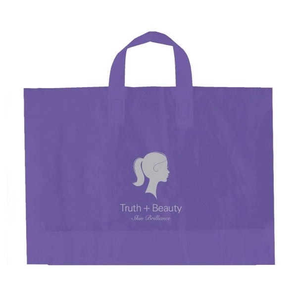 2.25 mil. high density frosted plastic bags with fused soft loop... from ASI 75731 PWS / Pacific Western Sales/Cater Line