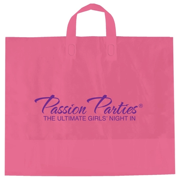 2.25 mil. high density frosted plastic bags with fused soft loop... from ASI 75731 PWS / Pacific Western Sales/Cater Line