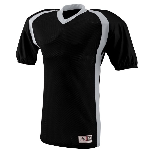 Adult football jersey made of 100% polyester diamond mesh with contrast... from ASI 37461 Augusta Sportswear