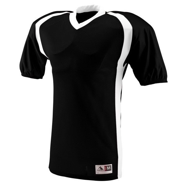 Adult football jersey made of 100% polyester diamond mesh with contrast... from ASI 37461 Augusta Sportswear