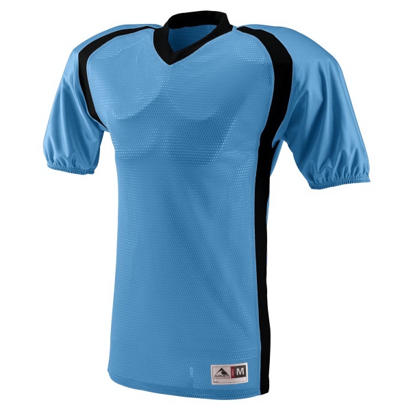 Adult football jersey made of 100% polyester diamond mesh with contrast... from ASI 37461 Augusta Sportswear