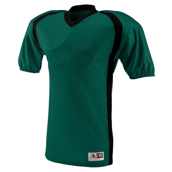 Adult football jersey made of 100% polyester diamond mesh with contrast... from ASI 37461 Augusta Sportswear