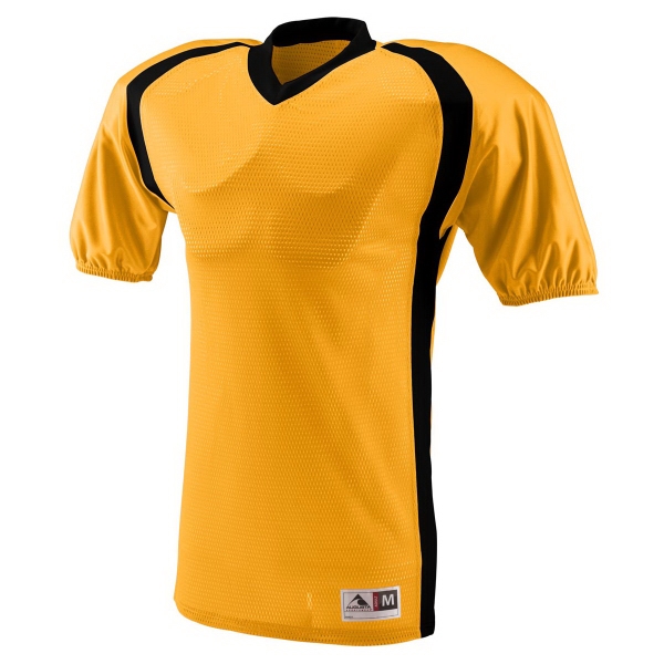 Adult football jersey made of 100% polyester diamond mesh with contrast... from ASI 37461 Augusta Sportswear