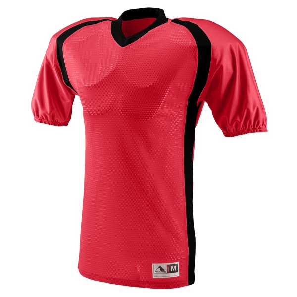 Adult football jersey made of 100% polyester diamond mesh with contrast... from ASI 37461 Augusta Sportswear