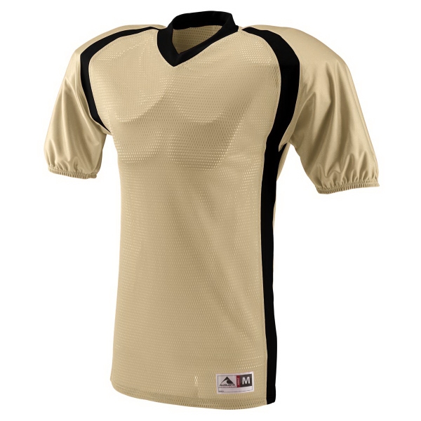 Adult football jersey made of 100% polyester diamond mesh with contrast... from ASI 37461 Augusta Sportswear