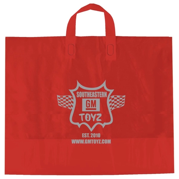 2.25 mil. high density frosted plastic bags with fused soft loop... from ASI 75731 PWS / Pacific Western Sales/Cater Line