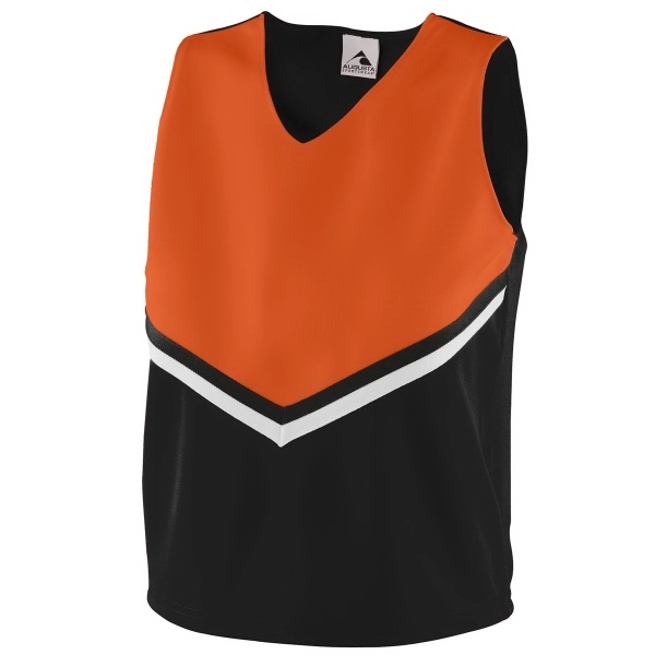 Ladies' 100% polyester double knit V-neck top with contrast upper panel... from ASI 37461 Augusta Sportswear