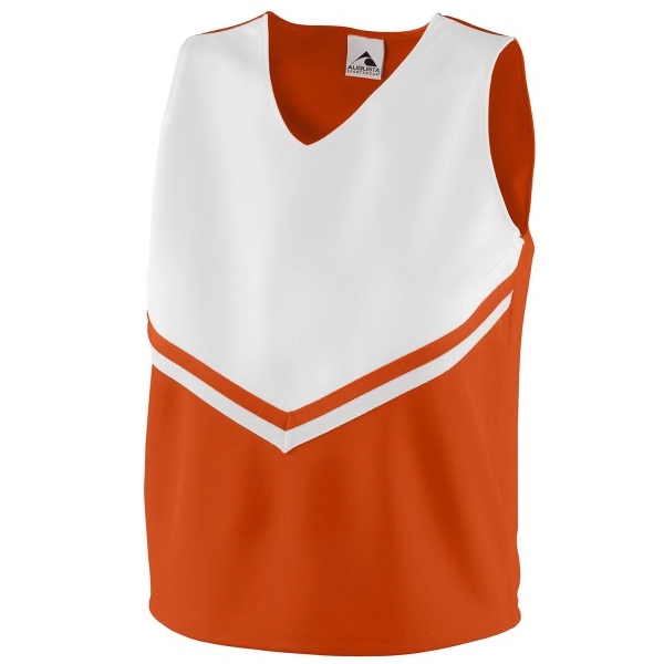 Girls 100% polyester double knit cheer shell with V-neck design and... from ASI 37461 Augusta Sportswear