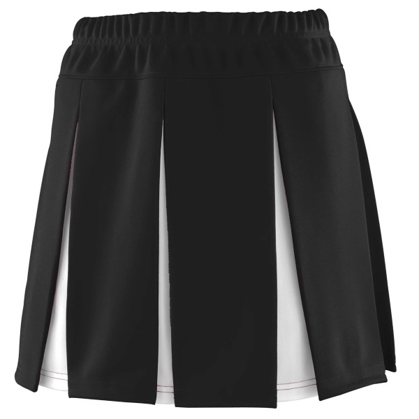 Girls 100% polyester double knit cheer skirt that's sold blank.... from ASI 37461 Augusta Sportswear