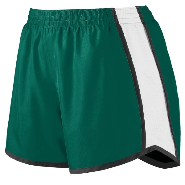 Ladies' junior fit shorts made of 100% polyester with a 4-inch... from ASI 37461 Augusta Sportswear / Augusta Sportswear, Inc. d/b/a Momentec Brands